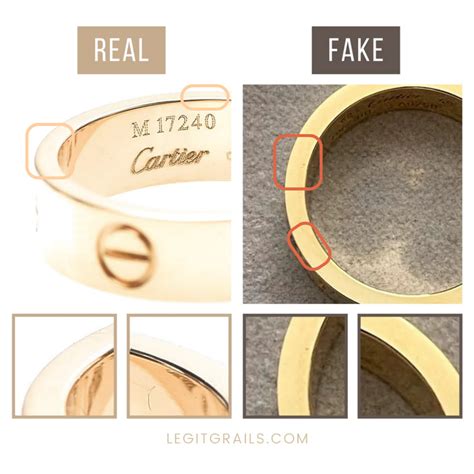 cartier love ring fake vs real|cartier love ring knockoff.